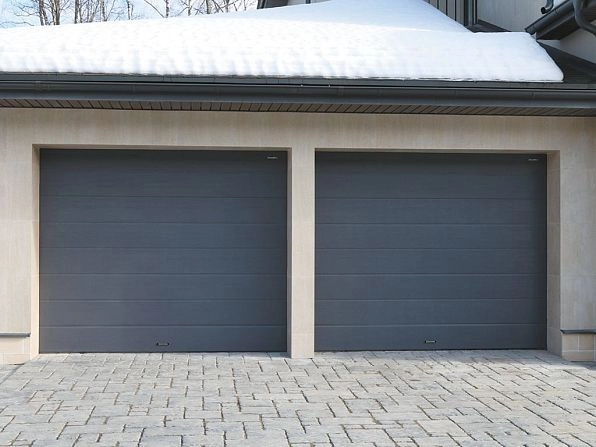 Секционные ворота 3500х2700 мм антрацитовые DoorHan RSD02, almetevsk.doorhan.ru